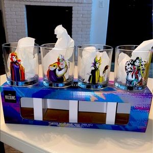 Disney Villains glassware